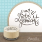 Preview: Zaubereike Holzstempel mit Liebe gemacht 2.3x1.8cm