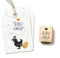 Preview: Cats on appletrees Holzstempel Selbst gemacht 1.7x2.3cm