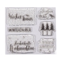 Preview: Rayher Stempel Weihnachtsgrüsse Clear Stamps 10x10cm