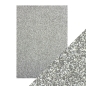 Preview: Tonic Craft Perfect Glitzerpapier silber A4 250gsm 5 Bogen