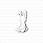 Preview: Gummiapan Stanzform Bunny Plush 2.3x3.9cm