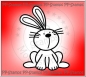 Preview: PP-Stamps Stempelgummi unmontiert Hase gross 3.7x5.3cm