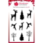 Preview: Woodware Craft Colletion Clearstempel Rentiere Paintable Baubles Reindeer Fillers 10.0x14.5cm