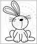 Preview: PP-Stamps Stempelgummi unmontiert Hase klein 1.5x2.1cm