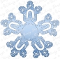 Preview: GRATIS! Whimsy Stamps Stanzschablone Schneeflocke Snowflake Doily Die 10.5cm