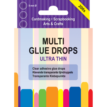 JEJE Transparente Klebepunkte Multi Glue Drops Ultra Thin 8mm