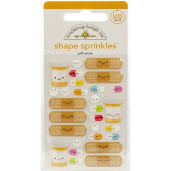 Doodlebug Design Stickers Pill Better Adhesive Shape Sprinkles