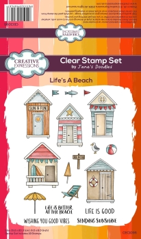Creative Expressions Clearstempelset Jane's Doodles Life's a beach 14.5x20.0cm