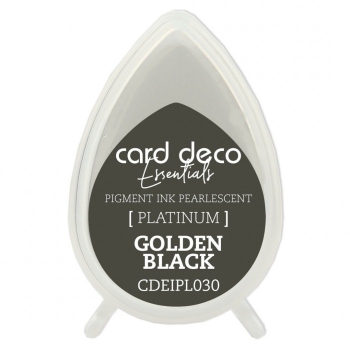 Card Deco Pigment Stempelkissen Pearlescent Golden Black