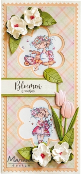 Marianne Design Stanzschablonen Blumen Slimeline Flowers 9.5x20.5cm