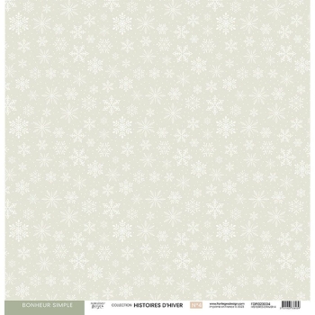 Florilèges Design Papier Histoires d'hiver-4 Bonheur Simple 12x12"