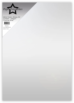 Paper Favourites Spiegelkarton Chrome Silber Glossy A4 250gsm. PRE-ORDER Lieferbar ab 22.10.2024