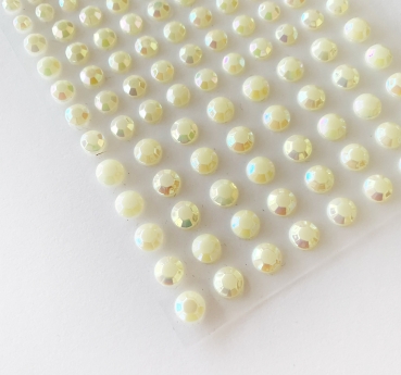 Rhinestones Strass-Steine crème irisierend