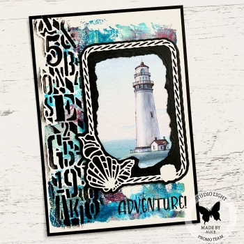 GRATIS! Studio Light Stanzschablonen Nr. 229 Take me to the Ocean 10.0x13.5cm