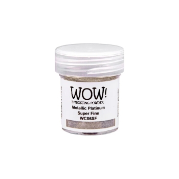 WOW! Embossingpulver Metallic Platinum Super Fine 15ml