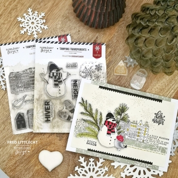 Florilèges Design Stempel Zauberhafter Winter Hiver Magique 10x10cm