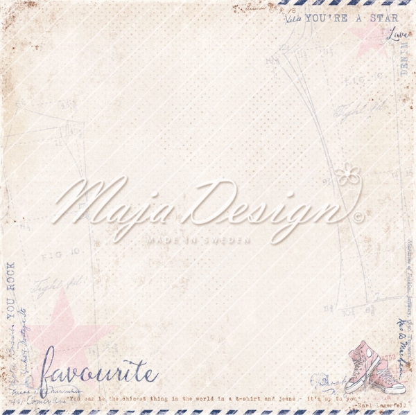 Maja Design Papier Denim & Girls Favourite Jeans 12x12"