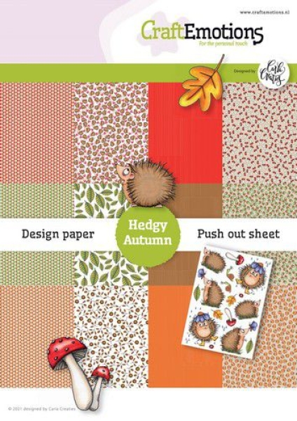 CraftEmotions Papierblock Hedgy Autumn 14.8x21.0cm