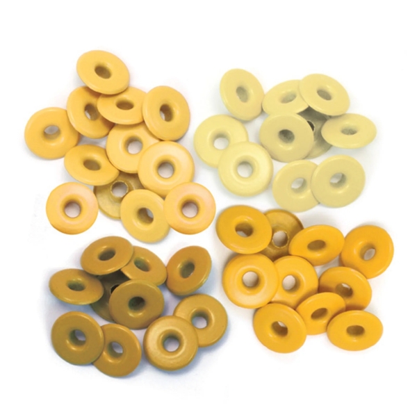 We R Makers Oesen Gelb Wide Eyelets Yellow 40 Stück