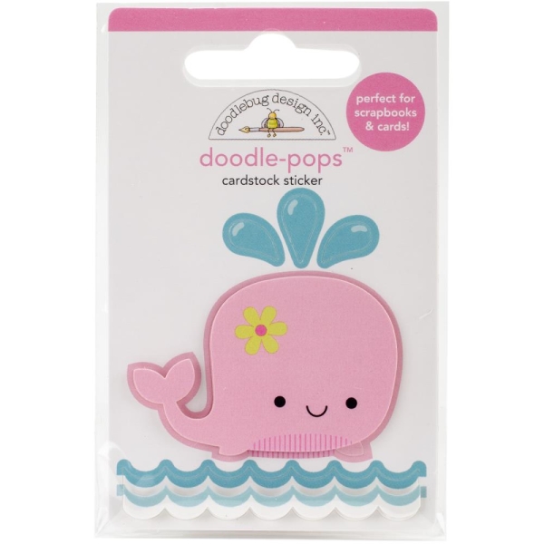 Doodlebug Design Doodle-Pops 3D Sticker Winnie Whale