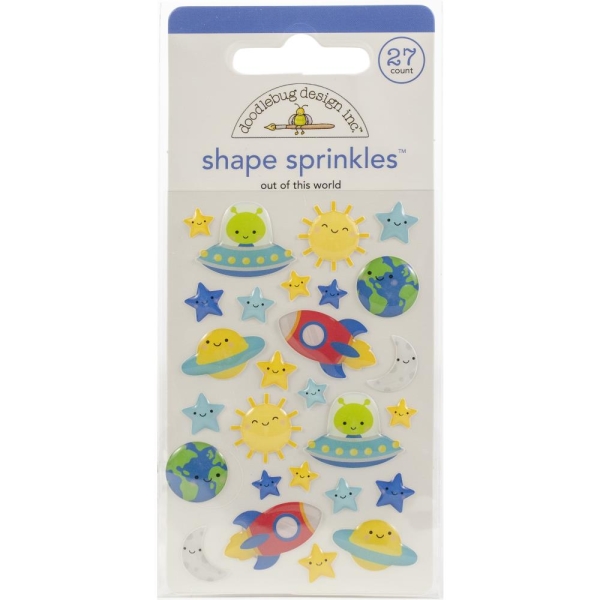 Doodlebug Design - Stickers Out of this world shape sprinkles