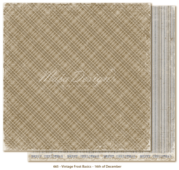 GRATIS! Maja Design Papier Vintage Frost Basics 16th of December 12x12"