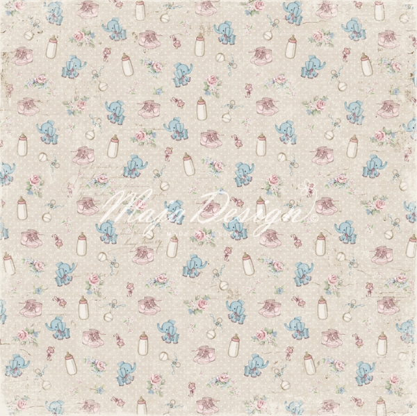 Maja Design Papier Vintage Baby Baby Shower 12x12"