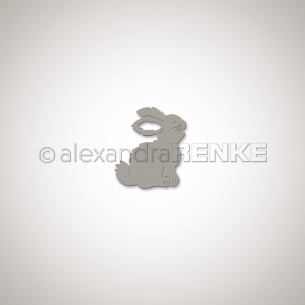 Alexandra Renke Stanzschablone Hase rechts 4.6x5.3cm