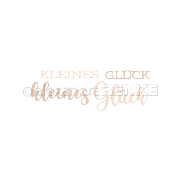 Alexandra Renke Stanzschablonen Schriften-duo Kleines Glück