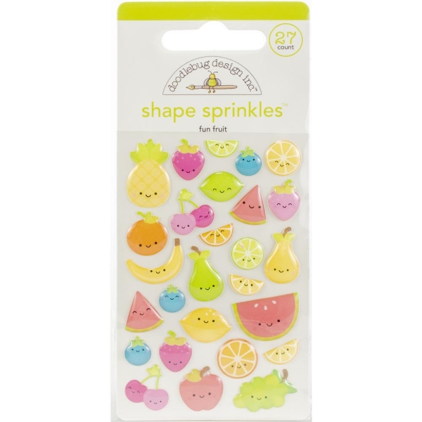 GRATIS! Doodlebug Design Stickers Sweet Summer Adhesive Shape Sprinkles Fun Fruit