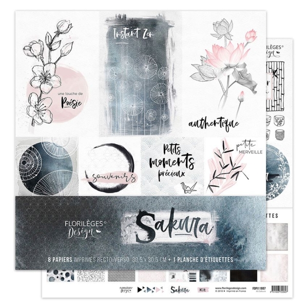 Florilèges Design Papierkit Kirschblüte Sakura 12x12"