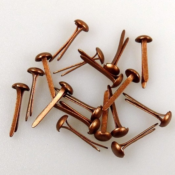 Nellie's Choice Mini Brads Copper 3mm 40 Stück