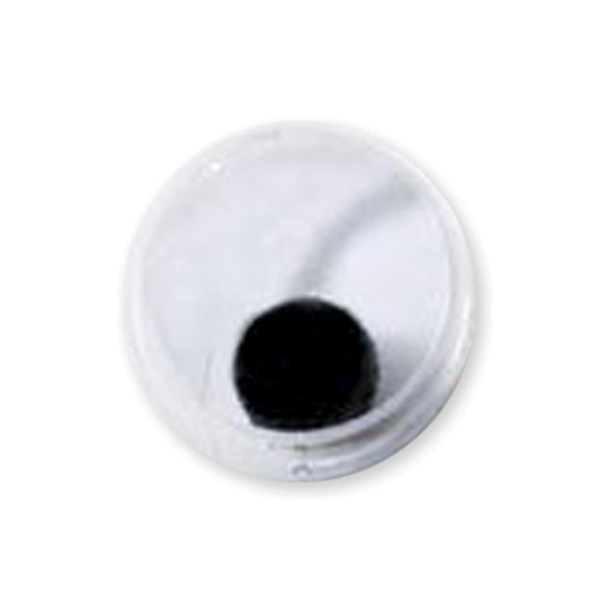 Darice - Wackelaugen Paste-On Moving Eyes Black/White 3mm - 32 Stück