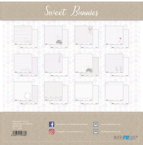 Papers for You Papierkit Sweet Bunnies 30.5x32.0cm