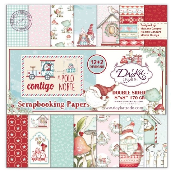 DayKa Trade Papierblock Al Polo Norte 8x8" 20.3x20.3cm