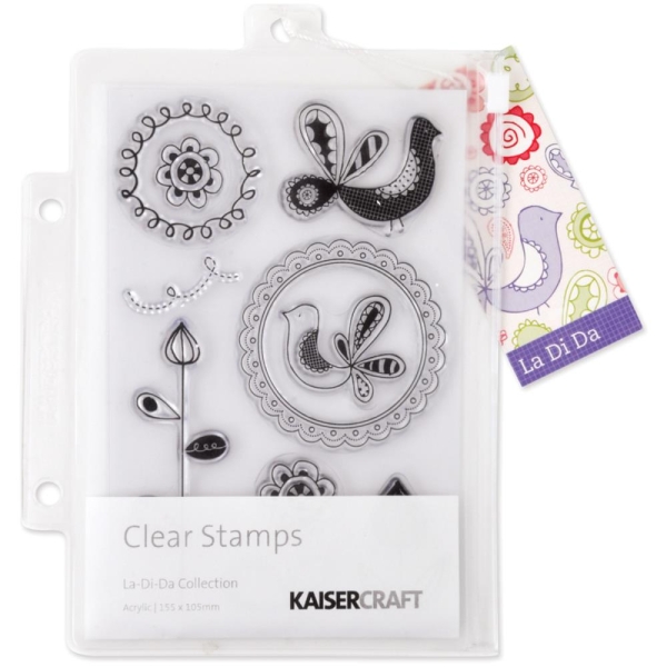 GRATIS! Kaisercraft - Clearstempel Set La-Di-Da