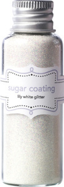 Doodlebug Design - Glitzerpulver Sugar Coating Glitter Lily White