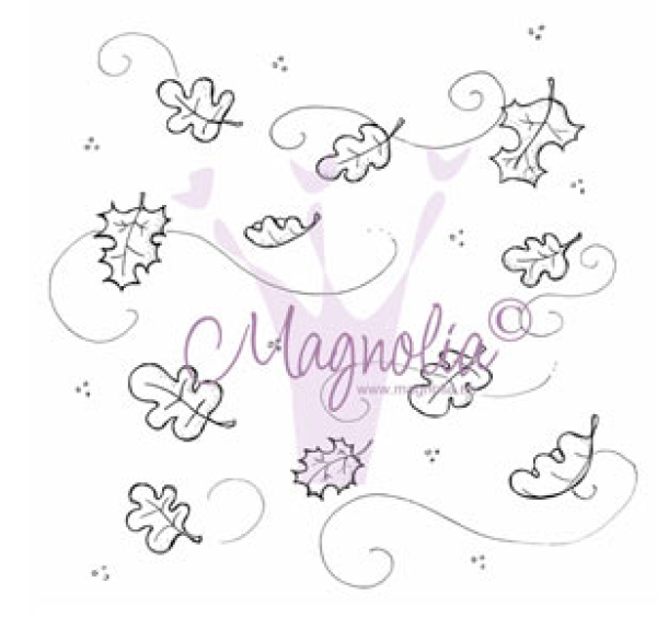 GRATIS! Magnolia Stempel Halloween & Autumn Fall Background Cling Stamp