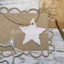 Gummiapan Stanzschablone Sternetikette Old Star Tag 3.5x3.4cm