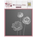 Nellie's Choice Prägeschablone Blumen Flowers 15x15cm PRE-ORDER Lieferbar ab 06.02.2025